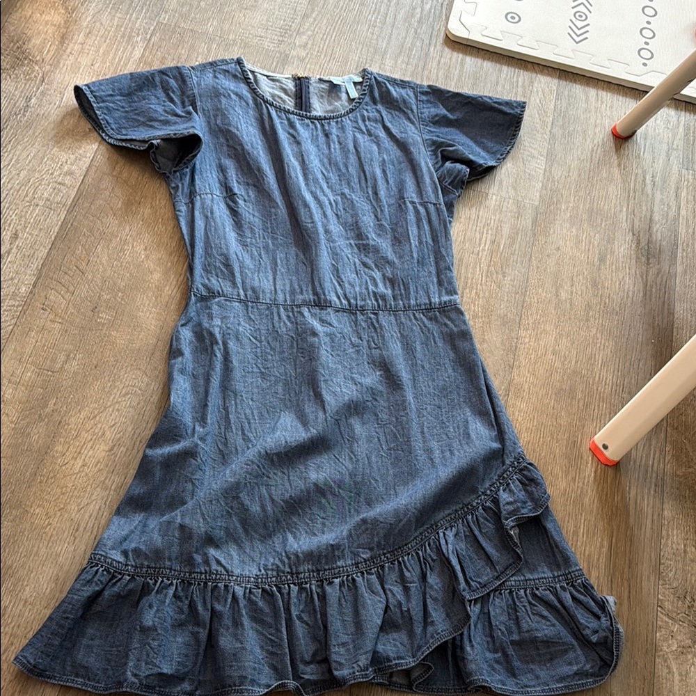 Draper James Blue Ruffle Dress - Picture 6 of 6